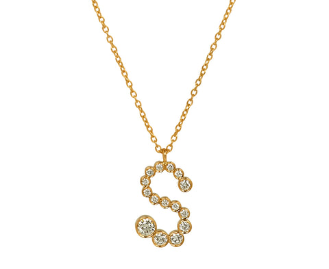 Sophie Bille Brahe Diamond Soprano 'S' Pendant Necklace