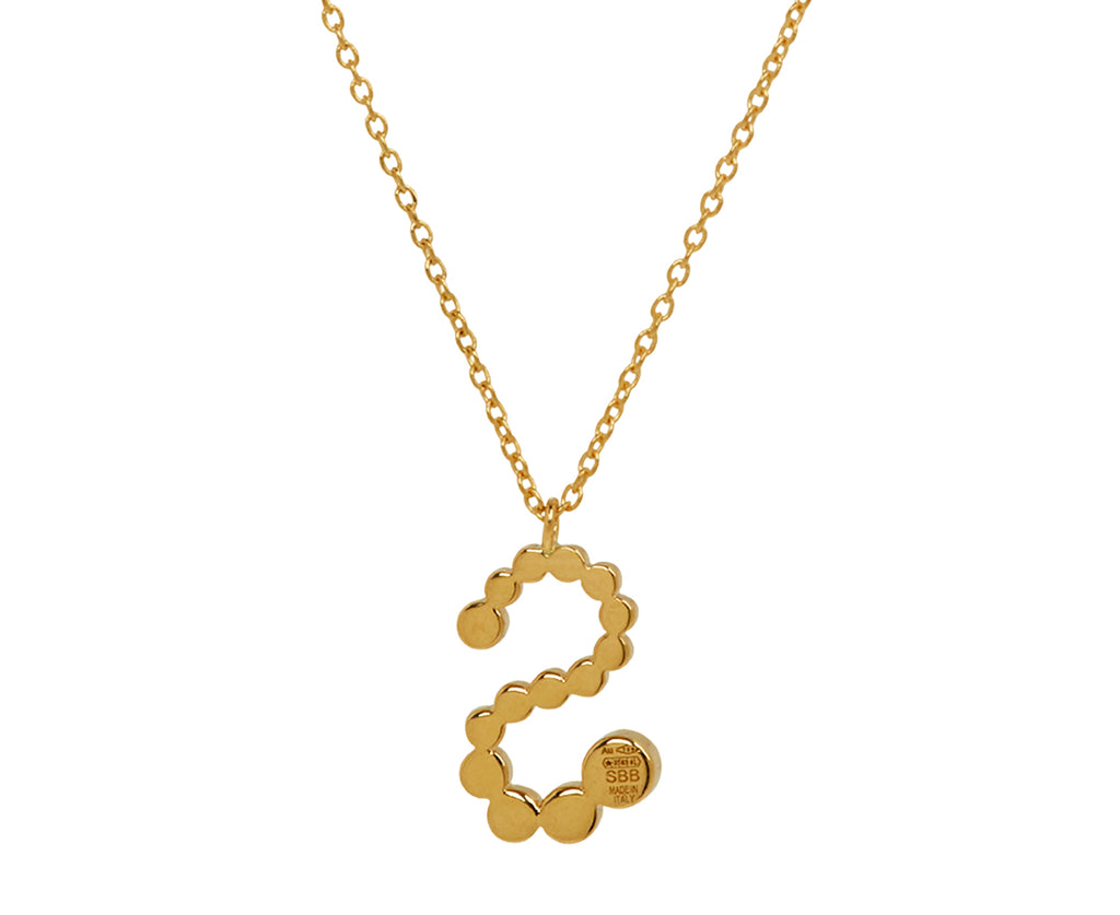 Sophie Bille Brahe Diamond Soprano 'S' Pendant Necklace - back
