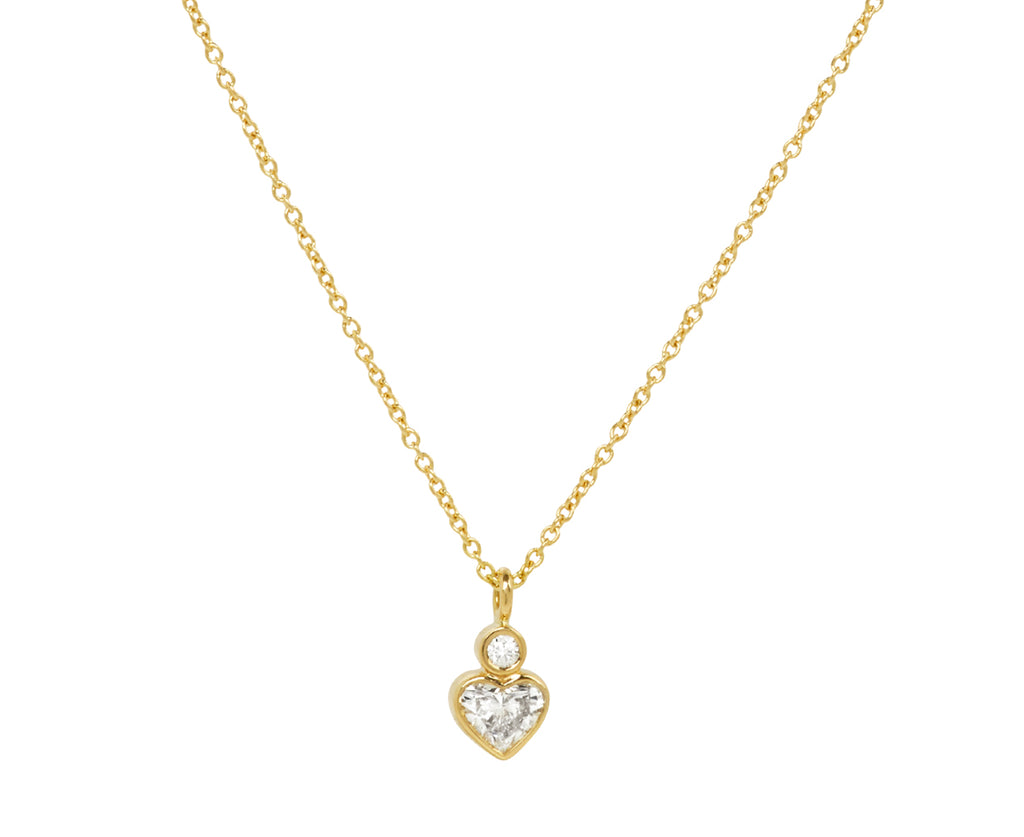 Diamond Lily Coeur Pendant Necklace