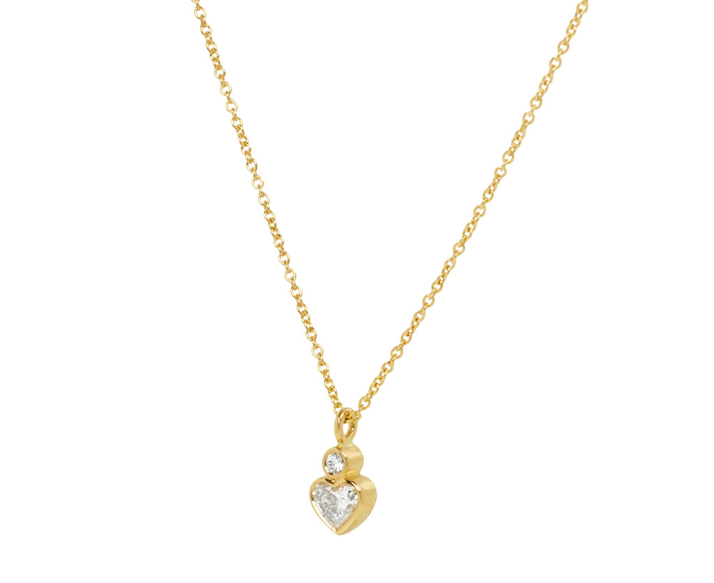 Diamond Lily Coeur Pendant Necklace