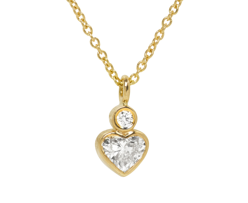 Diamond Lily Coeur Pendant Necklace