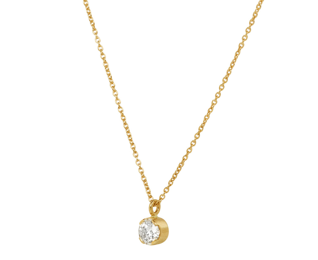 Sophie Bille Brahe Lily Diamant Pendant Necklace Side