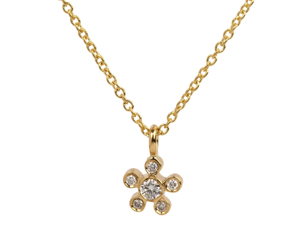Petite Soleil Simple Diamant Necklace