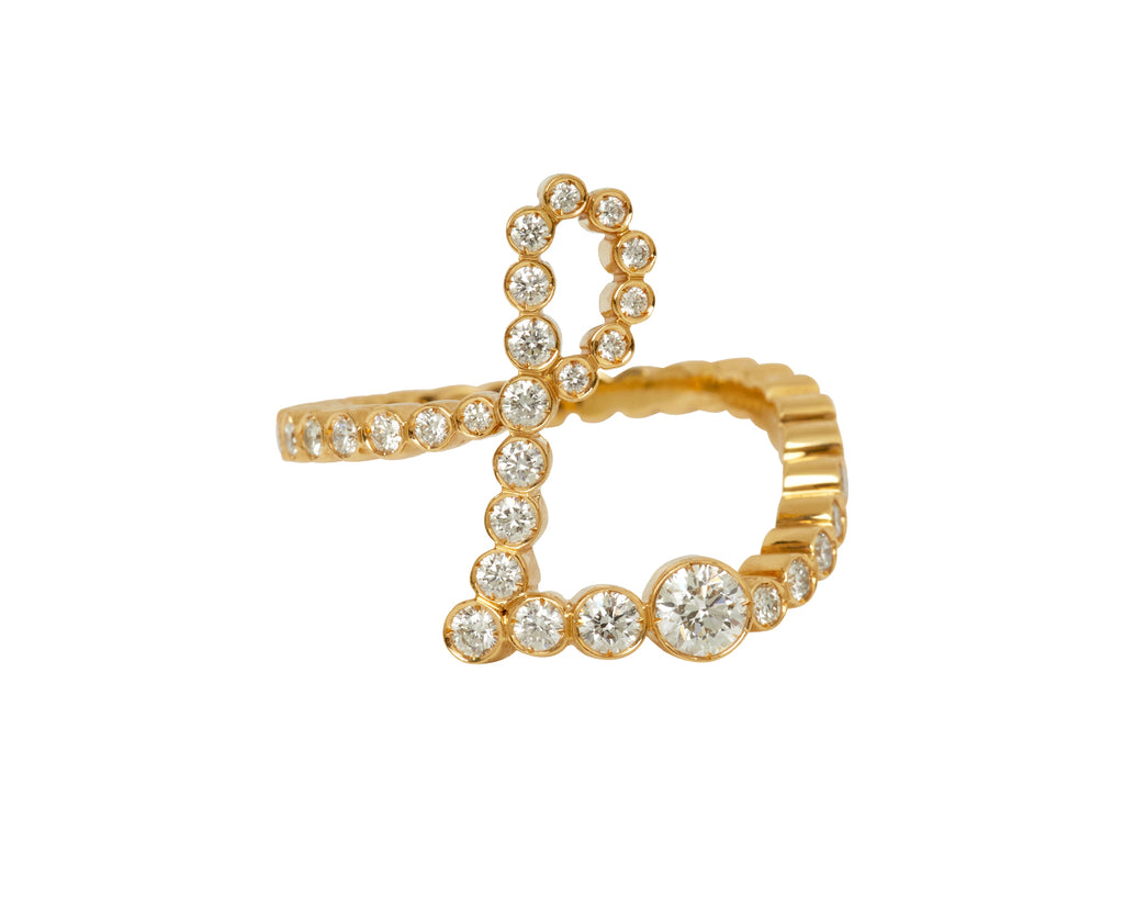 Diamond 'L' Ensemble Ring - TWISTonline 