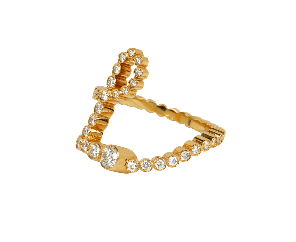 Diamond 'L' Ensemble Ring - TWISTonline 