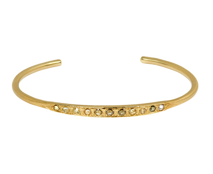 Mixed Rosecut Diamond Empire Cuff Bracelet
