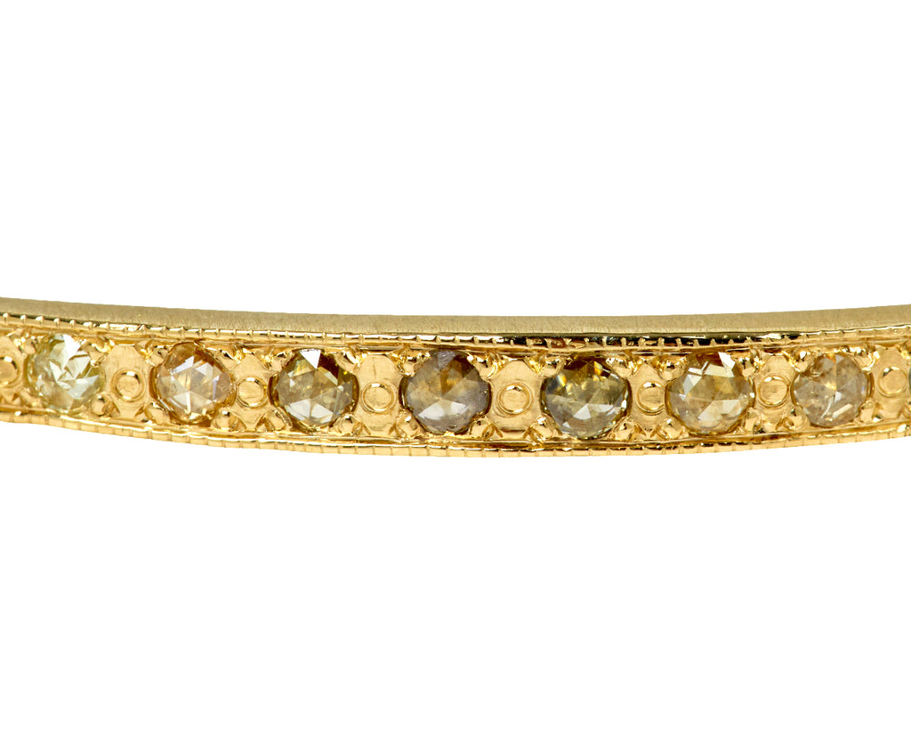 Mixed Rosecut Diamond Empire Cuff Bracelet