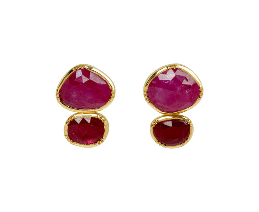 Brooke Gregson Double Orbit Pink Sapphire Earrings