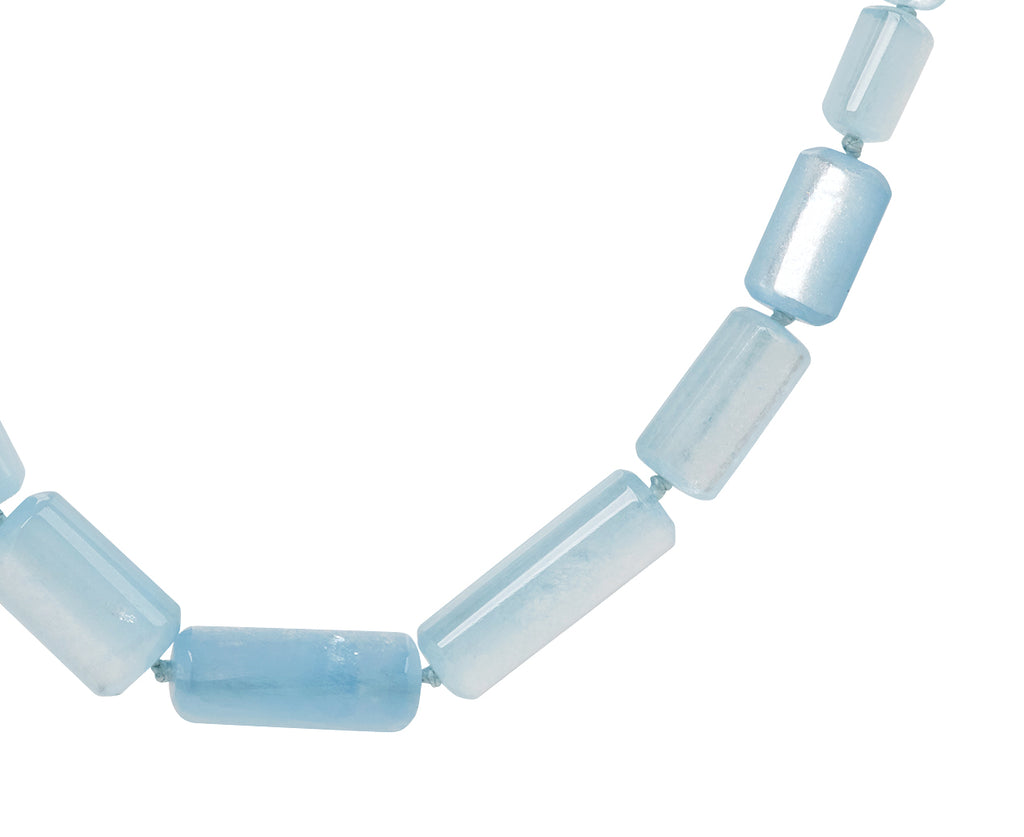 Brooke Gregson Aquamarine Beaded Necklace - Closeup