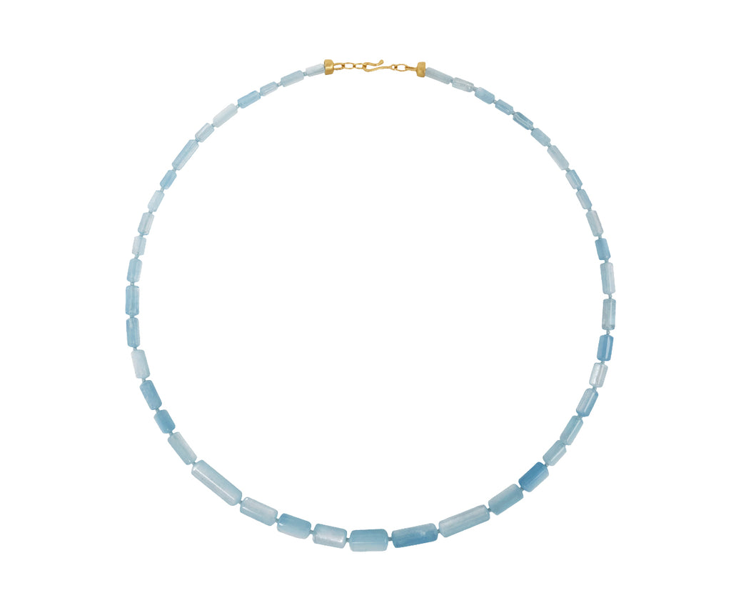 Brooke Gregson Aquamarine Beaded Necklace - Top Down