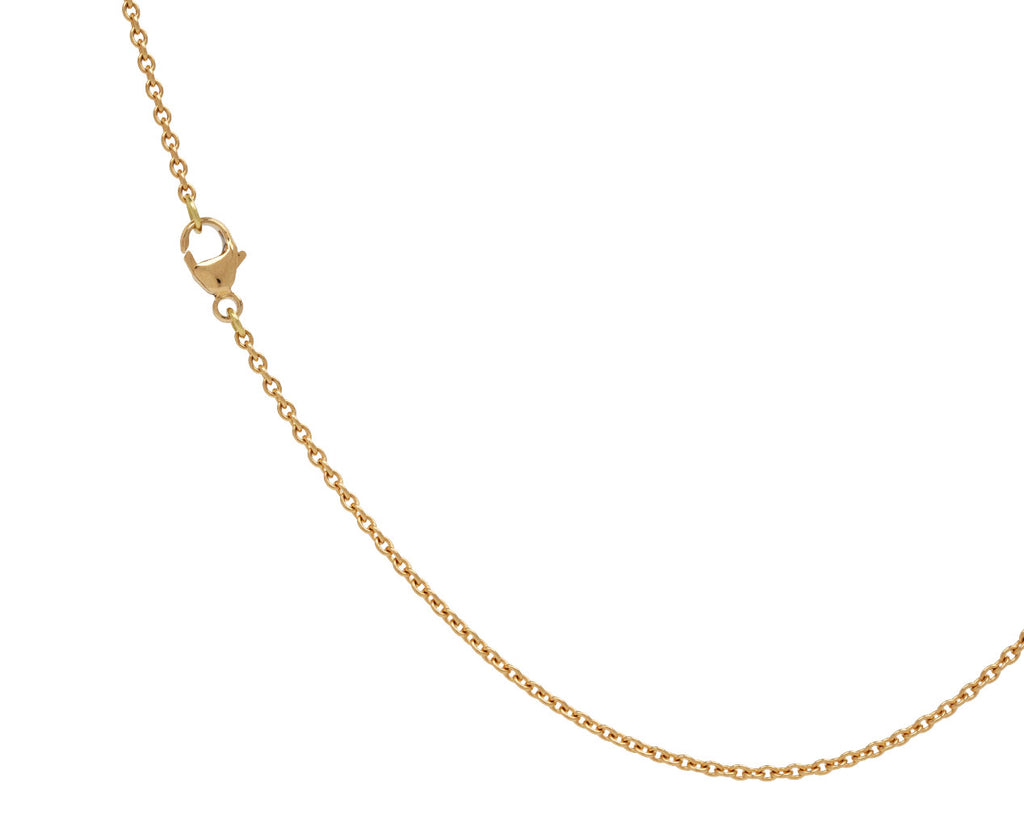 Enamel Butterfly and Diamond Bead Chain Necklace