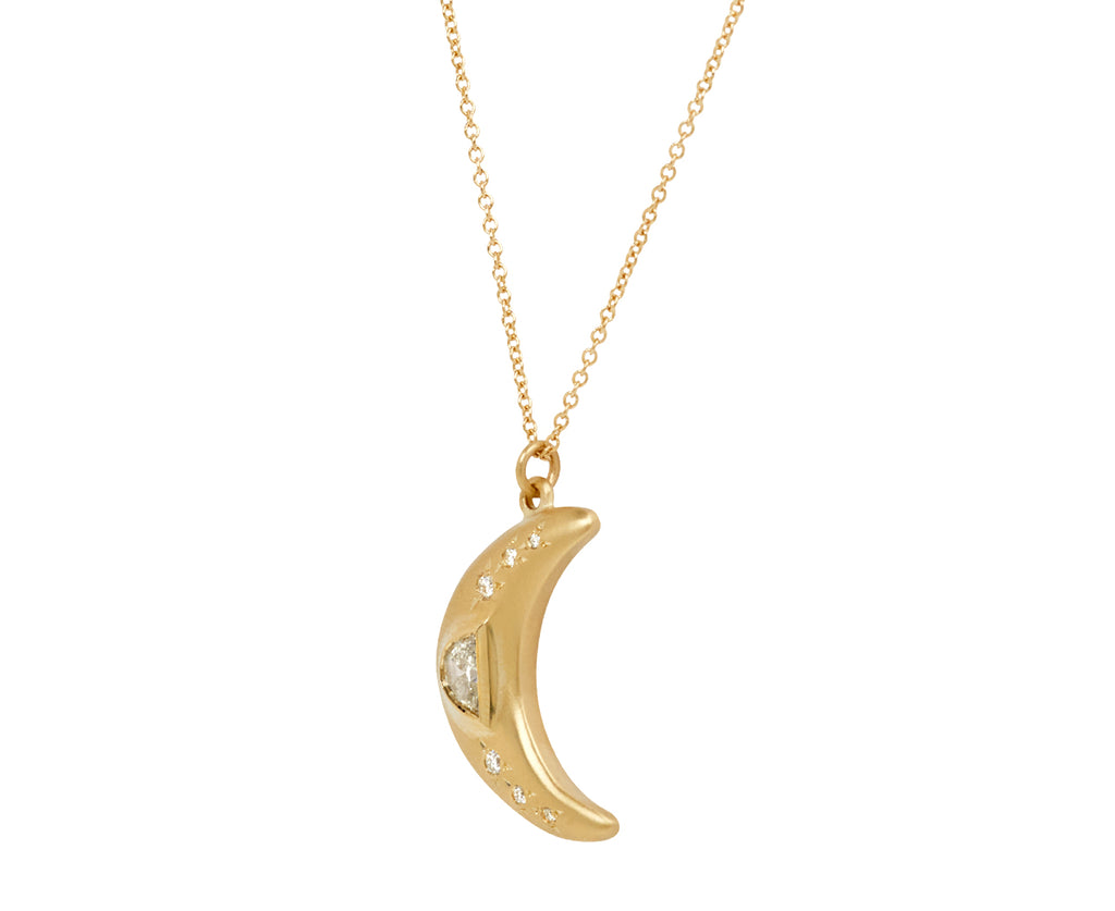 Brooke Gregson Diamond Crescent Moon Pendant Necklace - side