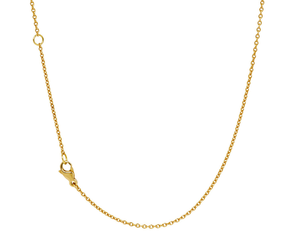 Brooke Gregson Boulder Opal and Diamond Orbital Halo Necklace - closure