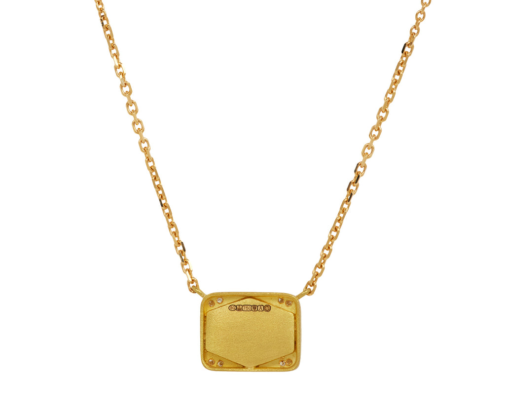 Geo Halo Fire Opal Necklace