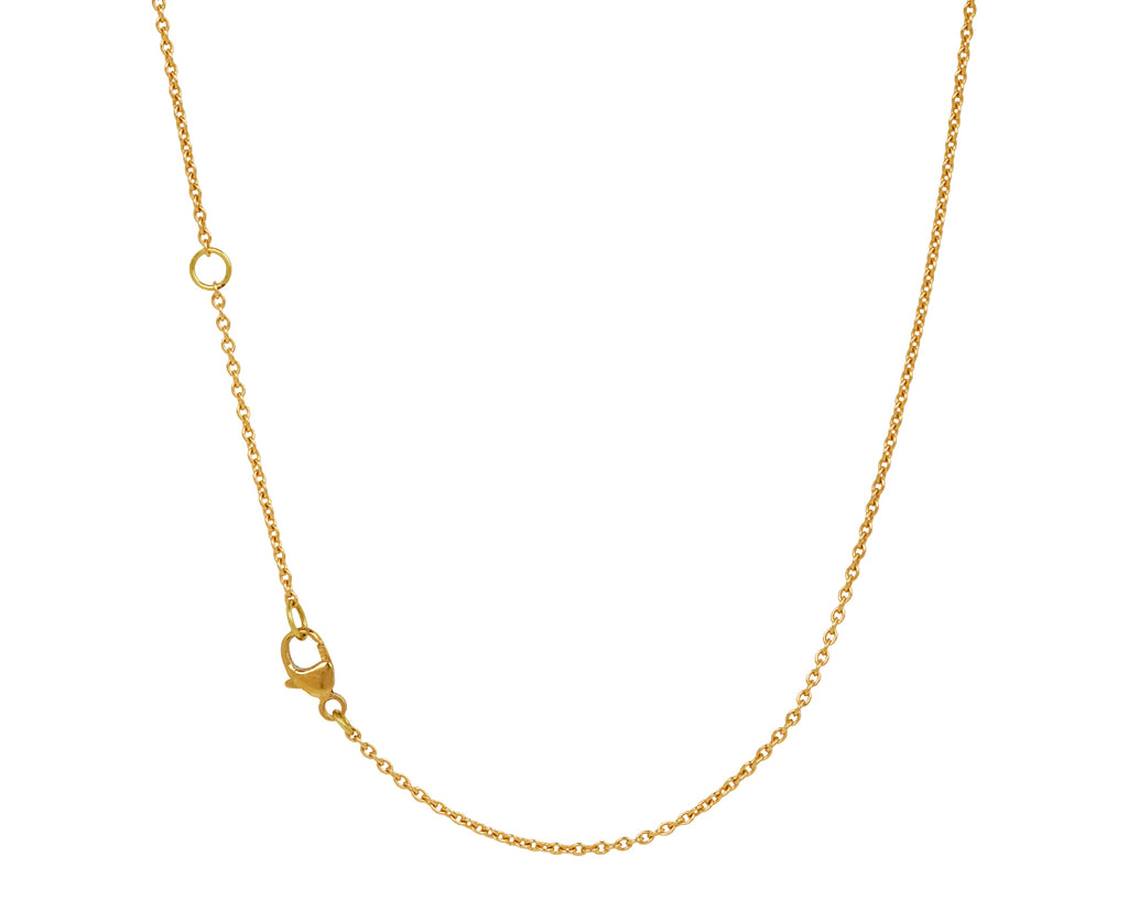 Brooke Gregson Dendritic Agate Fire Opal and Spinel Sycamore Heart Pendant Necklace - closure