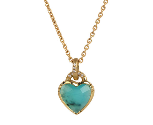 Peruvian Opal Heart Necklace
