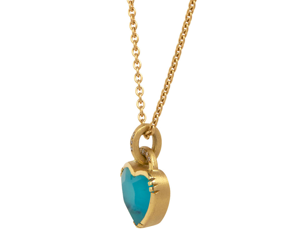 Peruvian Opal Heart Necklace