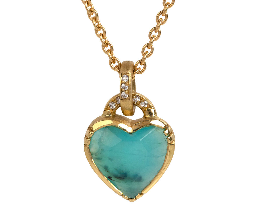 Peruvian Opal Heart Necklace