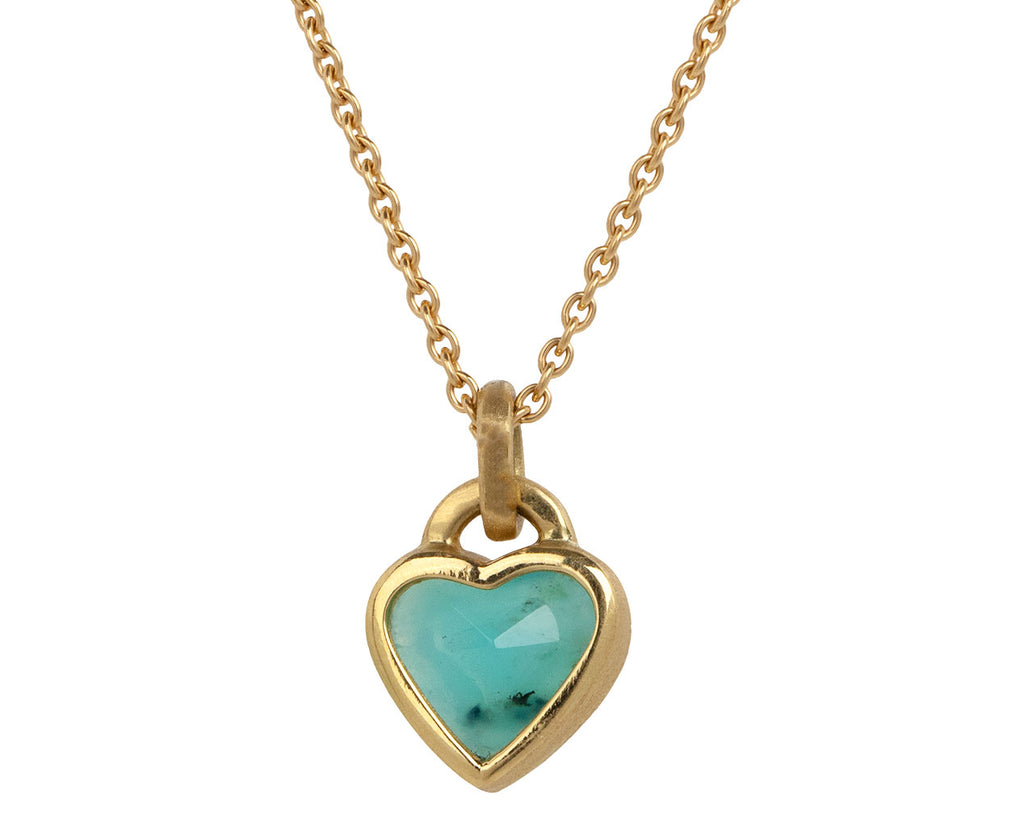 Peruvian Opal Heart Necklace