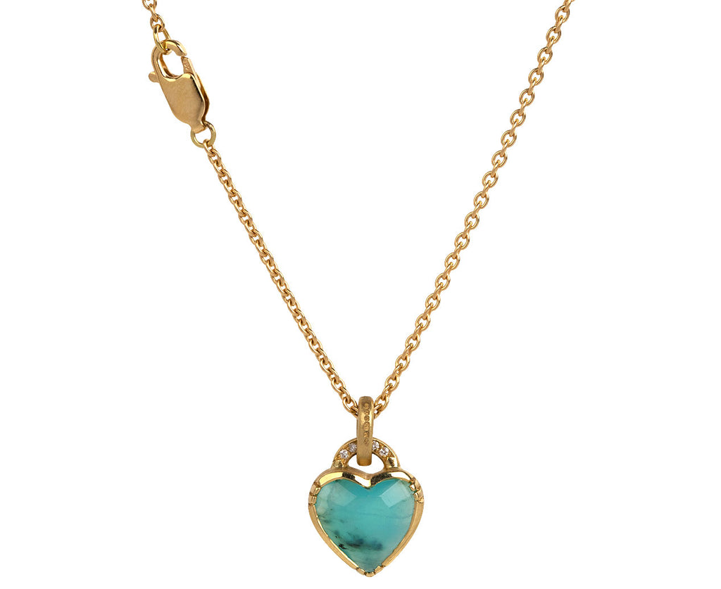 Peruvian Opal Heart Necklace