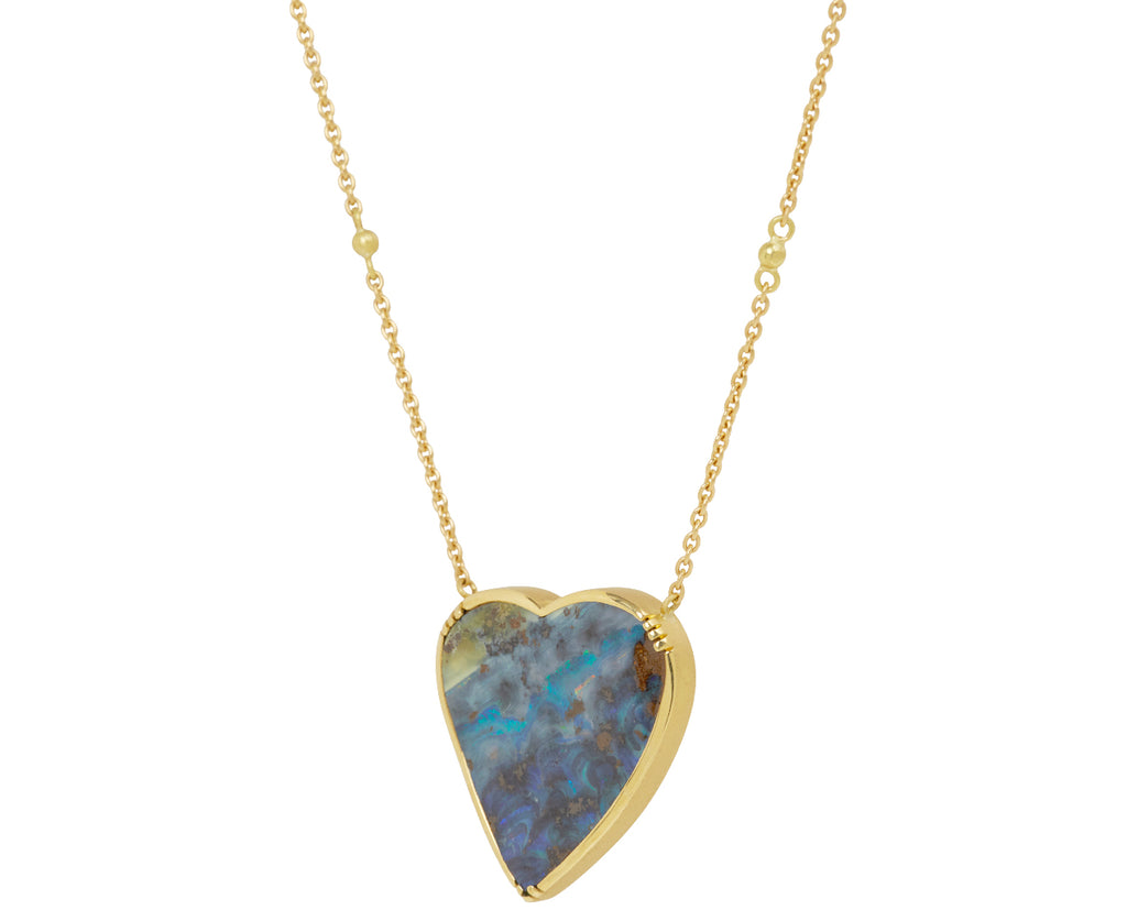 Boulder Opal Heart Necklace