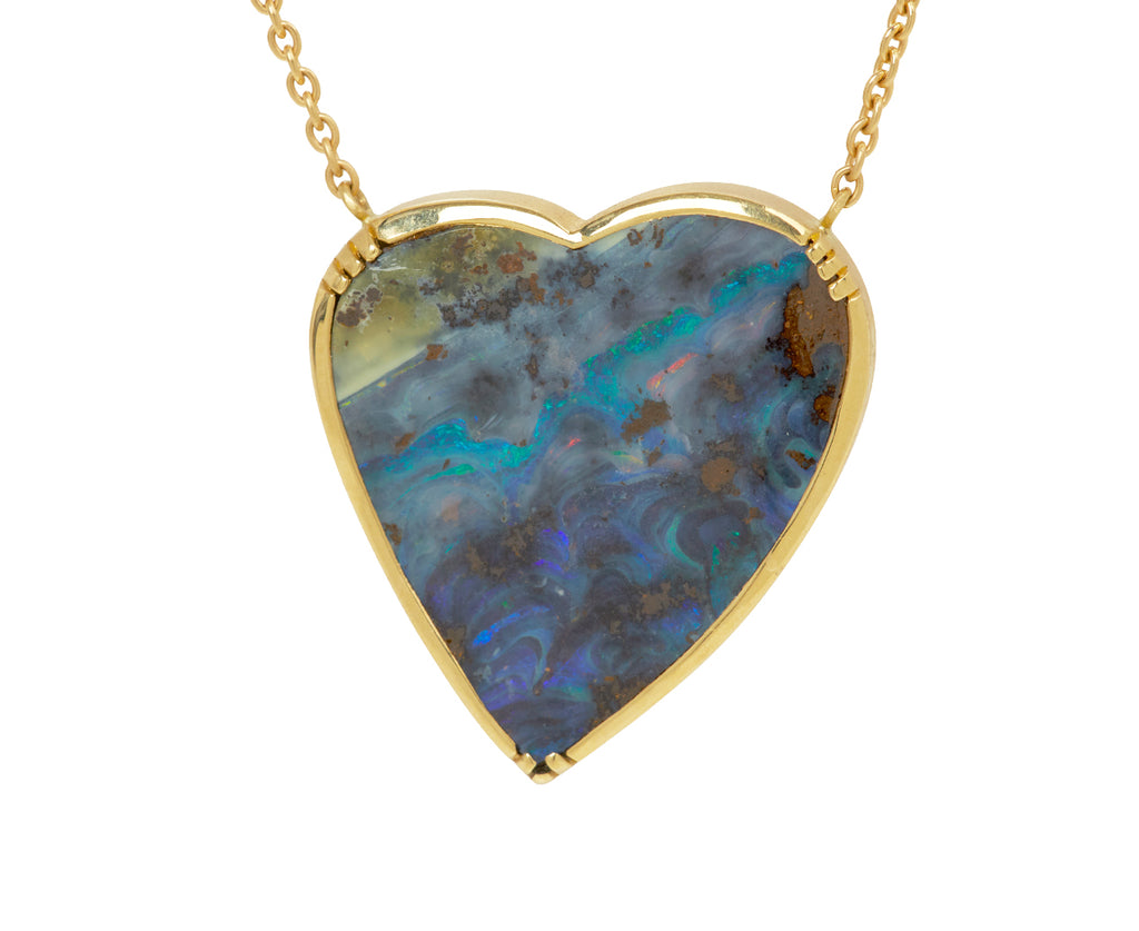 Boulder Opal Heart Necklace