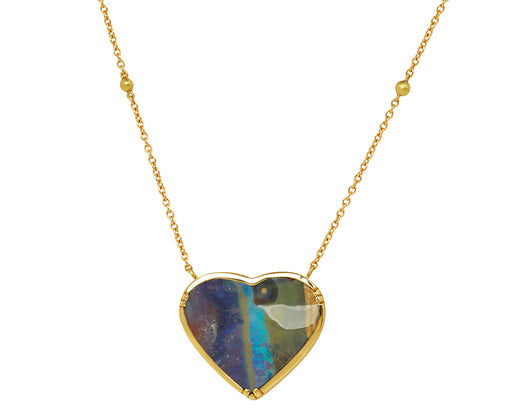 Brooke Gregson Boulder Opal Heart Necklace