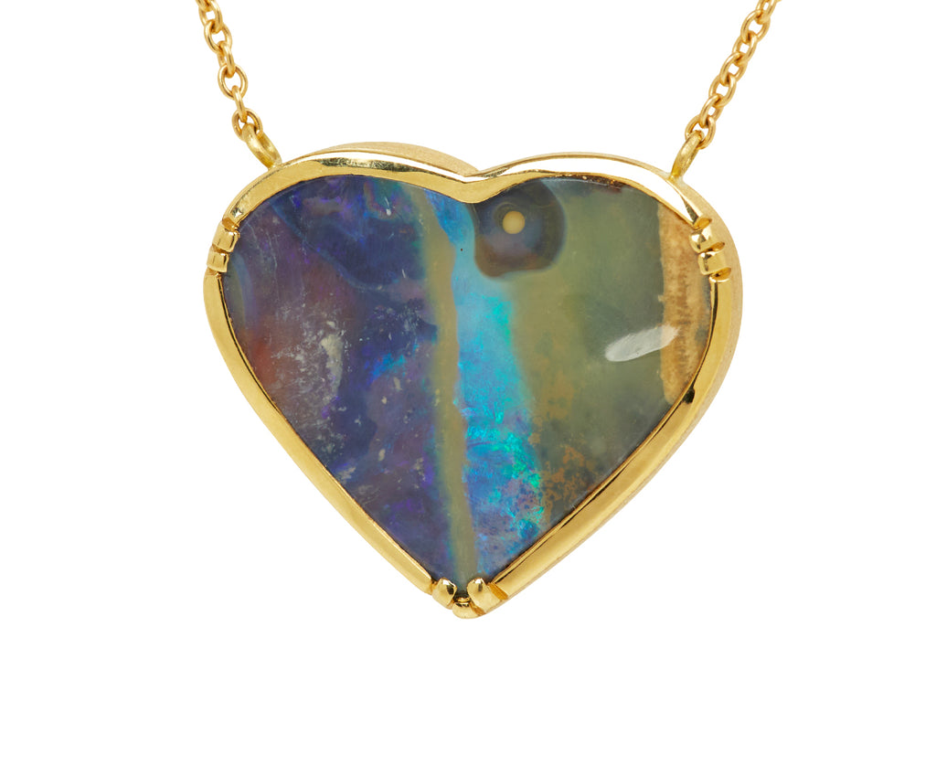 Boulder Opal Heart Necklace