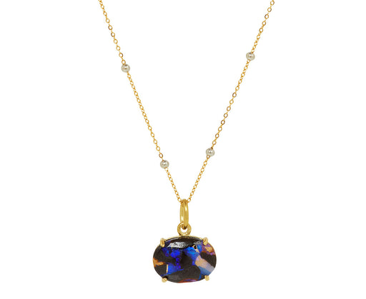 Majestic Orbit Opal Necklace