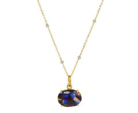 Majestic Orbit Opal Necklace