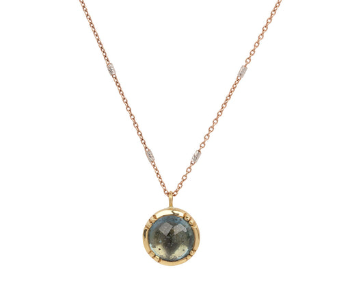 Gray Sapphire Orbit Necklace