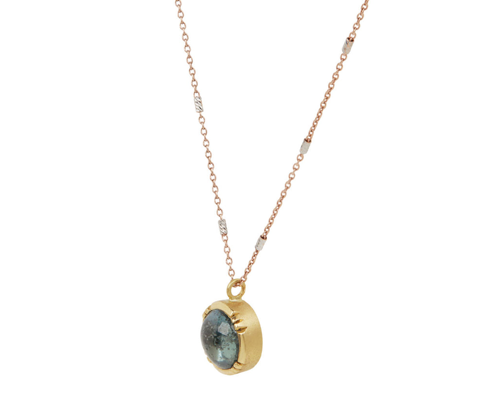 Gray Sapphire Orbit Necklace