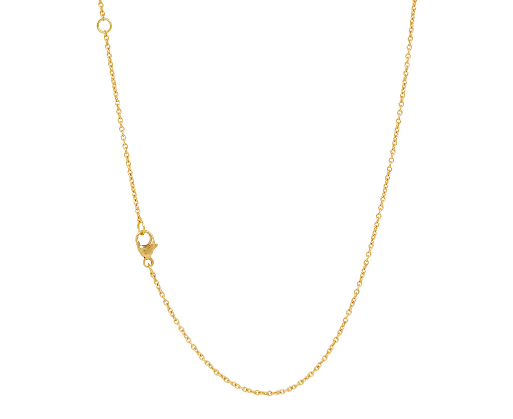 Brooke Gregson Boulder Opal and Diamond Shield Halo Necklace - closure