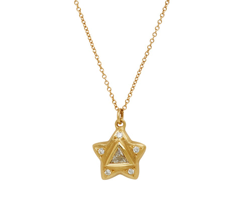 Brooke Gregson Diamond Star Pendant Necklace
