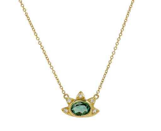 Tourmaline Sun Beam Necklace
