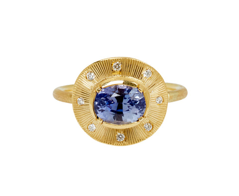 Brooke Gregson Blue Sapphire Bowie Starlight Ring