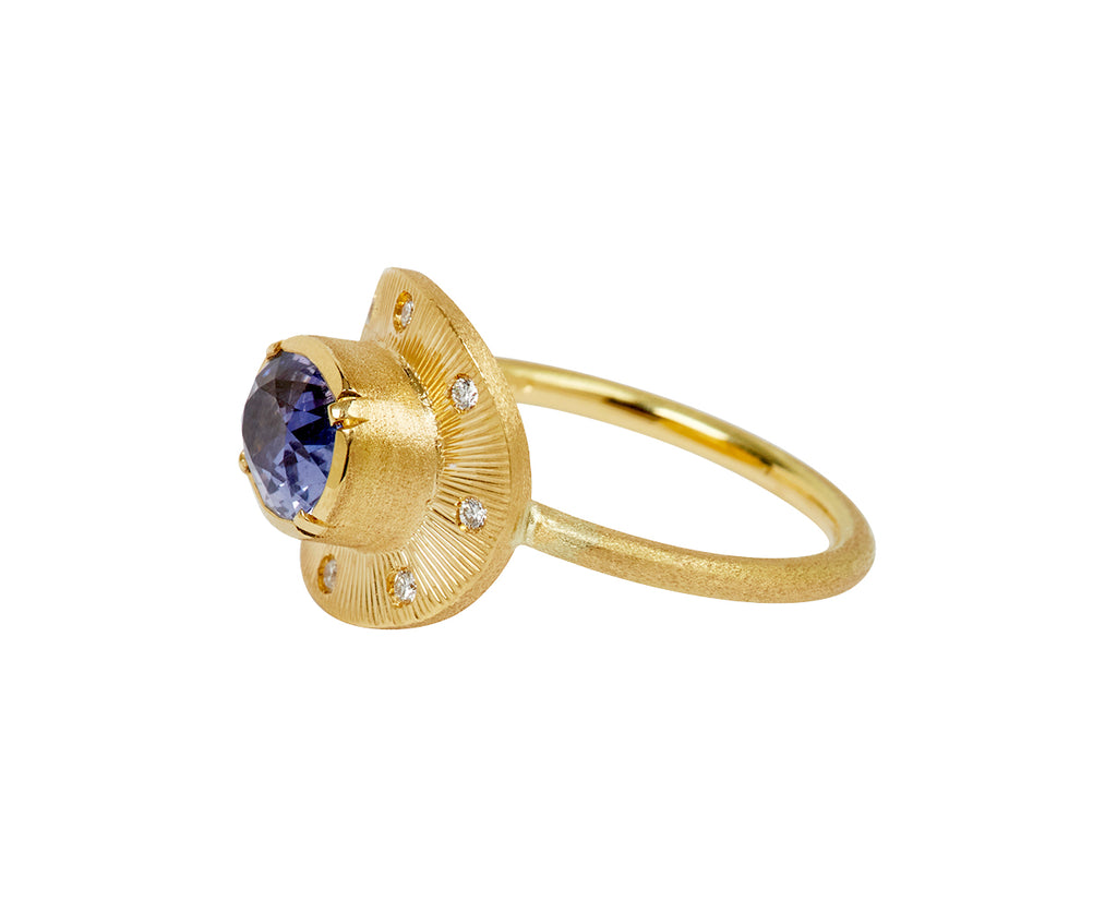 Brooke Gregson Blue Sapphire Bowie Starlight Ring - side