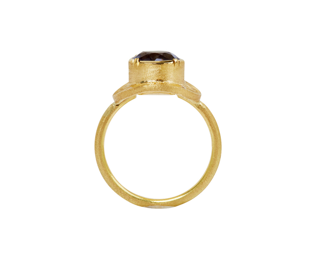 Brooke Gregson Blue Sapphire Bowie Starlight Ring - top down