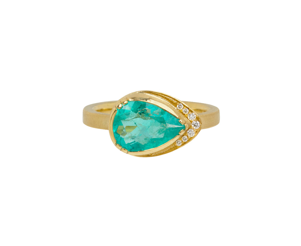 Emerald Teardrop Ring