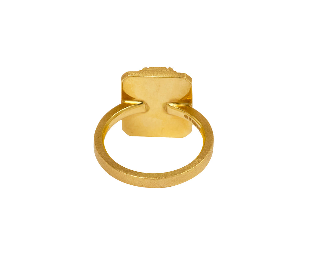 Brooke Gregson Geometric Raw Diamond Ring - back