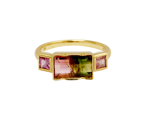 Brooke Gregson Tourmaline and Sapphire Hoffman Ring