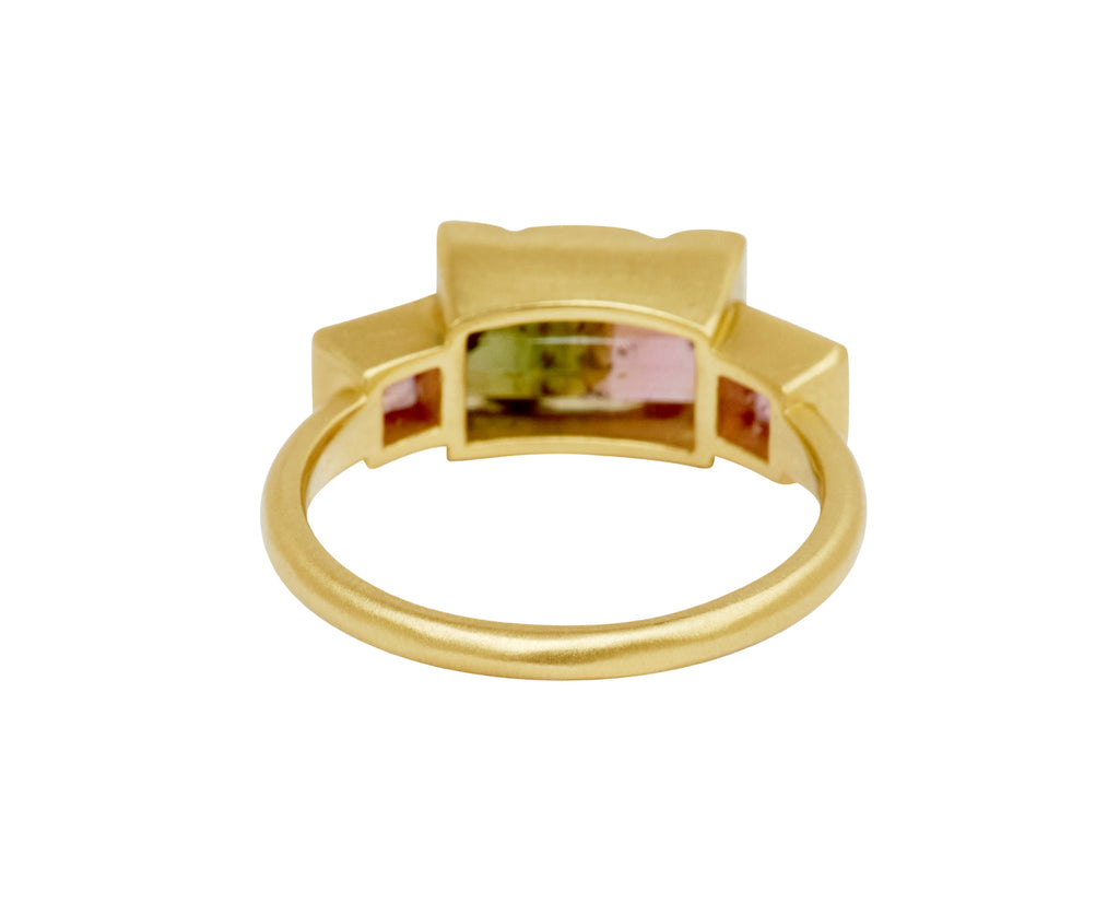 Brooke Gregson Tourmaline and Sapphire Hoffman Ring - back