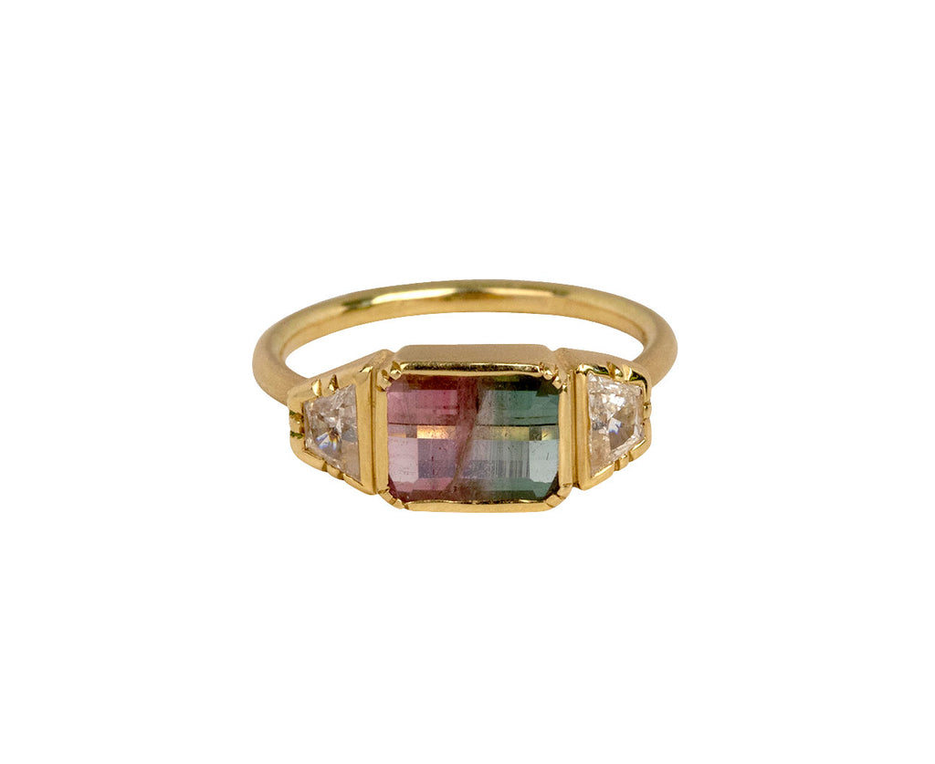 Brooke Gregson Bi-Color Tourmaline and Diamond Harmony Ring