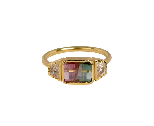 Brooke Gregson Bi-Color Tourmaline and Diamond Harmony Ring