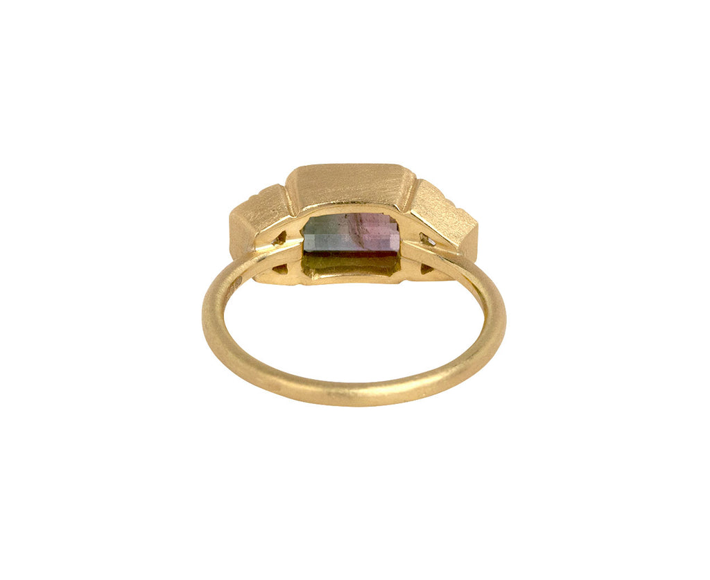 Brooke Gregson Bi-Color Tourmaline and Diamond Harmony Ring Back