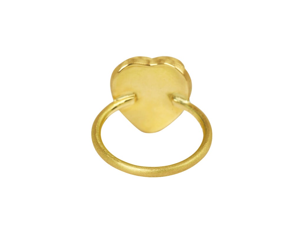 Sea Green Tourmaline Heart Halo Ring