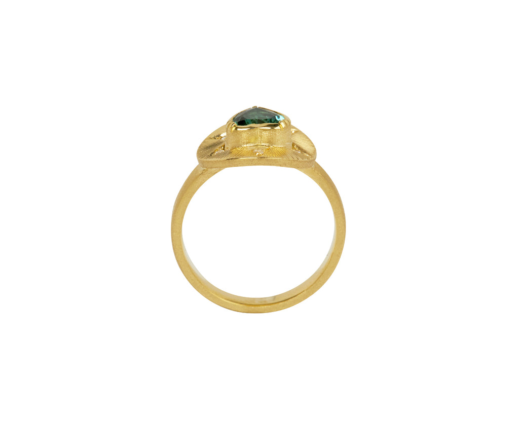 Brooke Gregson Mandala Heart Tourmaline and Diamond Ring - Top Down