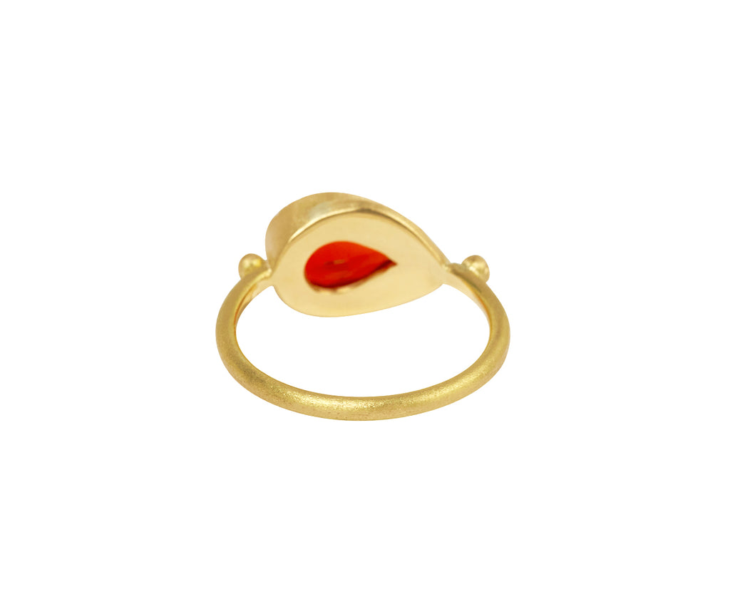 Brooke Gregson Fire Opal Teardrop Orbit Ring - Back View