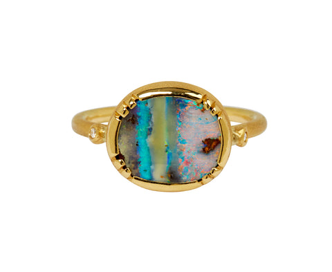 Monet Boulder Opal Orbit Ring - TWISTonline 