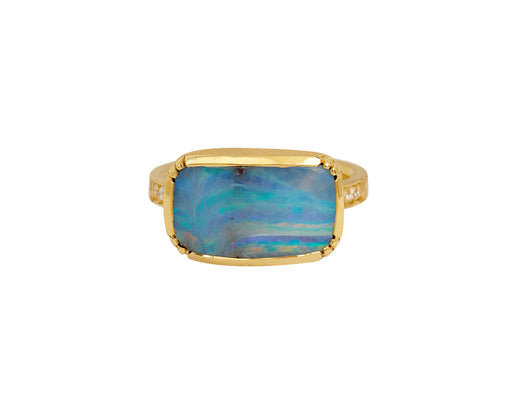 Horizon Boulder Opal Ring